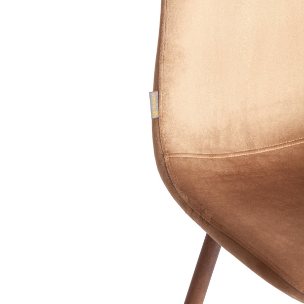 Стул BREEZE (mod. JSC-58) Велюр/металл , 44 х 53 х 86 см, Dark brown (темно-коричневый) HLR11/ орех фото № 8