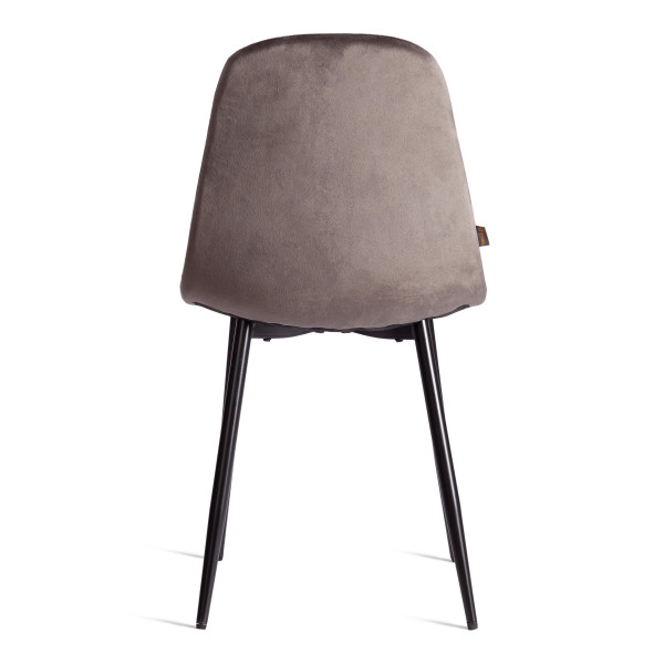 Стул BREEZE (mod. JSC-58) Велюр/металл , 44 х 53 х 86 см, Dark grey (темно-серый) HLR24 / черный фото № 4