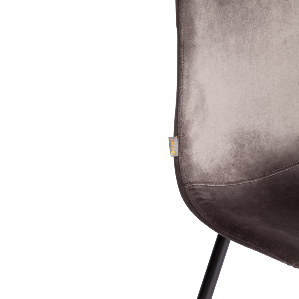 Стул BREEZE (mod. JSC-58) Велюр/металл , 44 х 53 х 86 см, Dark grey (темно-серый) HLR24 / черный фото № 8