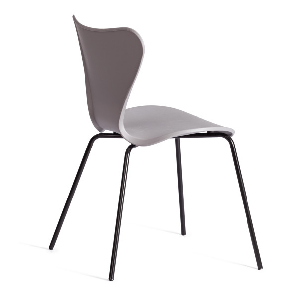 Стул Jacobsen (mod DC 102-1) пластик/металл, 45 х 54.5 х 80 см, Grey (Cерый) /Black (Черный) фото № 3