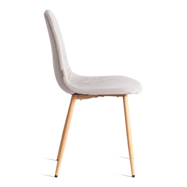 Стул BREEZE (mod. JSC-58) Велюр/металл , 44 х 53 х 86 см, Light grey (светло-серый) HLR14 / натуральный фото № 2