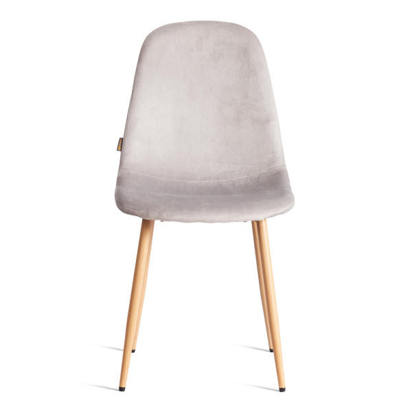 Стул BREEZE (mod. JSC-58) Велюр/металл , 44 х 53 х 86 см, Light grey (светло-серый) HLR14 / натуральный фото № 5