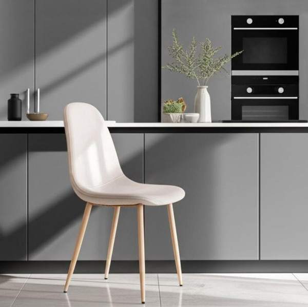 Стул BREEZE (mod. JSC-58) Велюр/металл , 44 х 53 х 86 см, Light grey (светло-серый) HLR14 / натуральный фото № 10