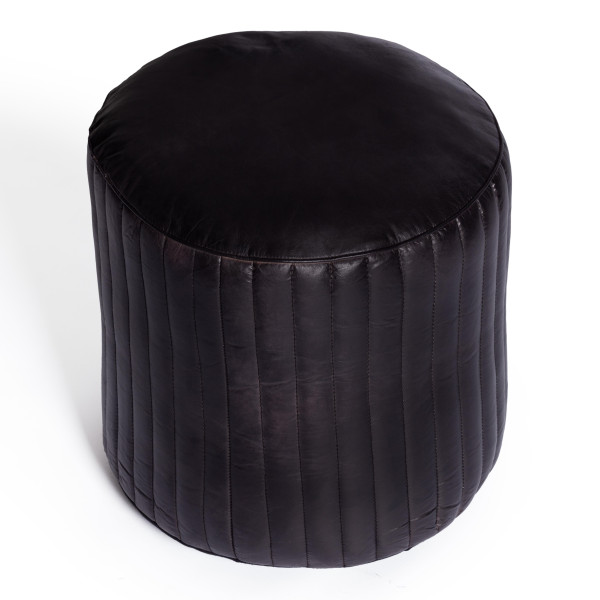 Пуф Secret De Maison TITCH ( mod. 2361 ) кожа буйвола, 42 х 42 х 45 см (42 х 42 х 49 см), черный фото № 2