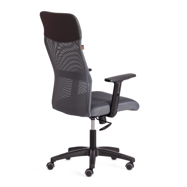 Кресло PRACTIC PLT ткань/кож/зам, серый/металлик, TW-12/W-12/36 фото № 3