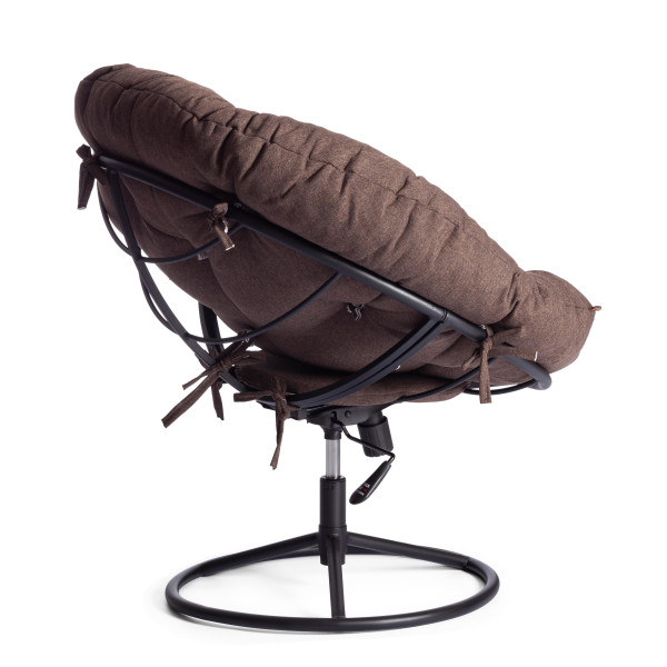 Кресло CLOUDE HOME рогожка/металл, 97х98х90-96см, коричневый, 3М7-147 фото № 4