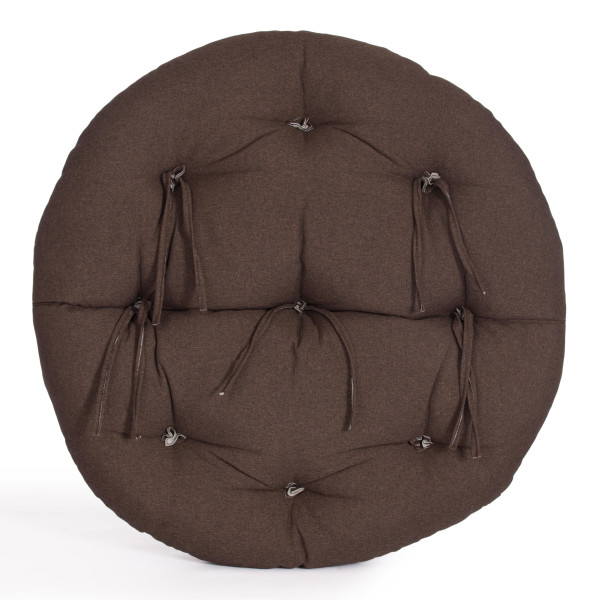 Кресло CLOUDE HOME рогожка/металл, 97х98х90-96см, коричневый, 3М7-147 фото № 8