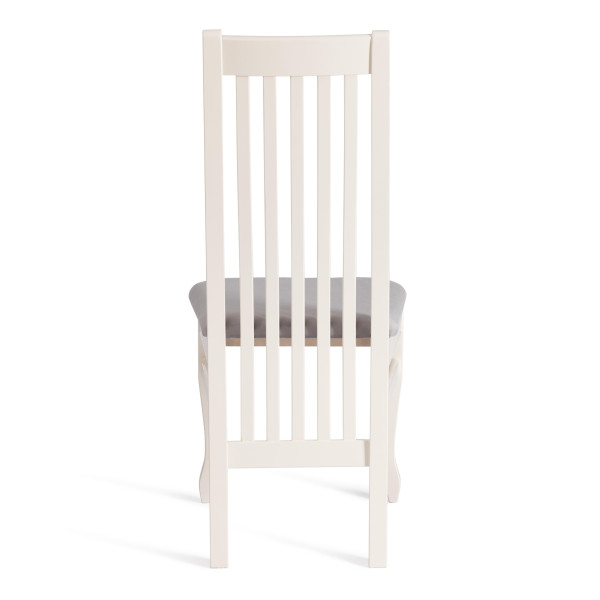 Стул DOLCE мягкое сидение бук, 40х46х100см, ivory white, велюр Tenerife Ultimate grey фото № 4