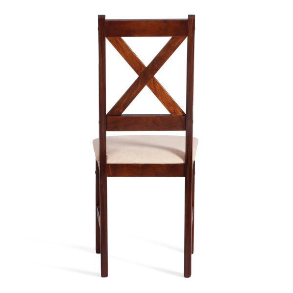 Стул CROSSMAN NEW, Многослойный березовый шпон, 41х40x100 см, cappuchino/велюр бежевый фото № 4