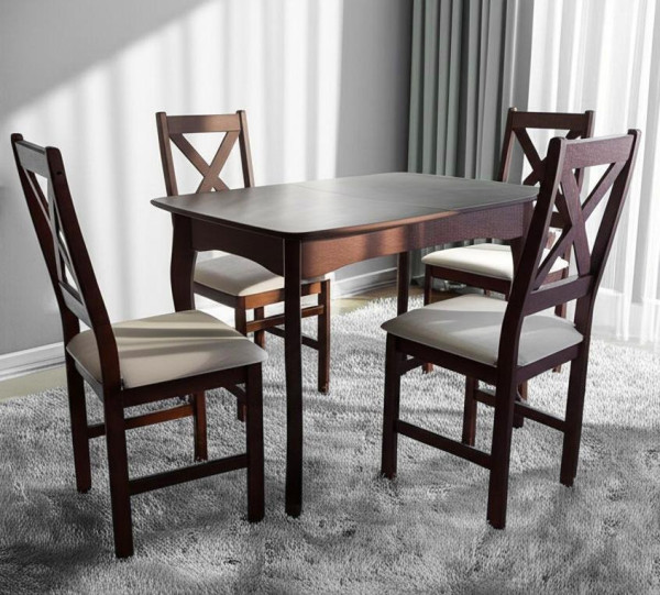 Стул CROSSMAN NEW, Многослойный березовый шпон, 41х40x100 см, cappuchino/велюр бежевый фото № 10