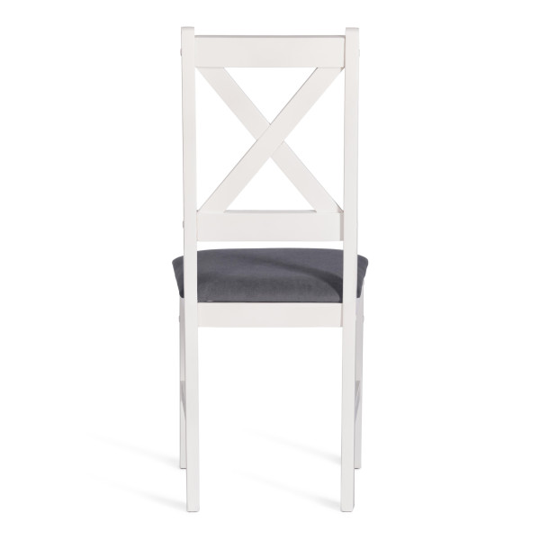 Стул CROSSMAN NEW, Многослойный березовый шпон, 41х40х100 см, white/велюр темно-серый фото № 4