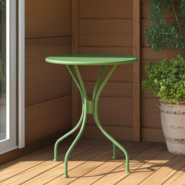 Стол Secret De Maison Villa стальной сплав, D59х70см, зеленый фото № 6