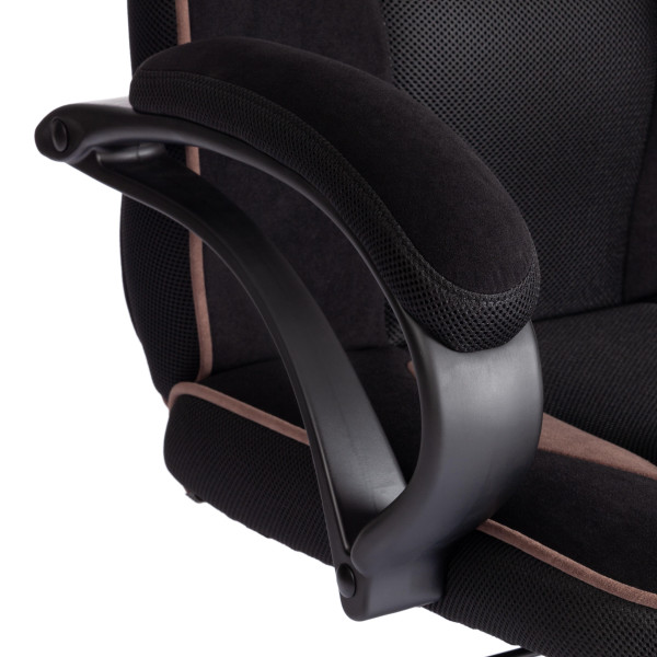 Кресло PILOT (24) флок/ткань, черный/черный/коричневый, 35/TW-11/6 фото № 7