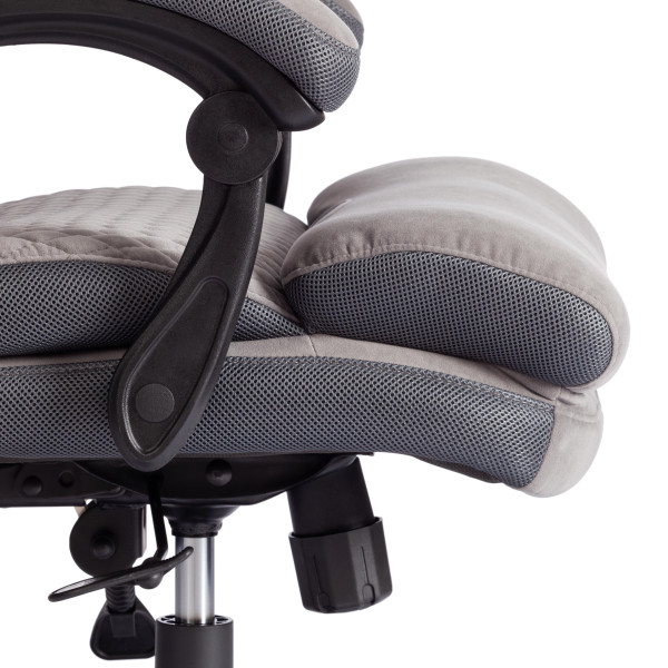 Кресло CHIEF флок/ткань, серый, 29/12 фото № 12