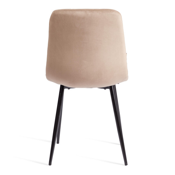 Стул CHILLY (mod. JSC-220) вельвет/металл, 44,5х52,5х88 см, Beige (бежевый) HLR8 / черный фото № 5