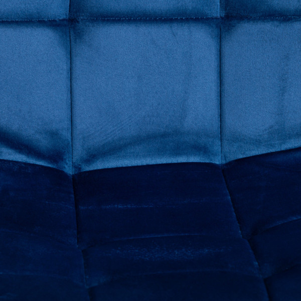 Стул CHILLY (mod. JSC-220) вельвет/металл, 44,5х52,5х88 см, Blue (синий) HLR64 / черный фото № 7