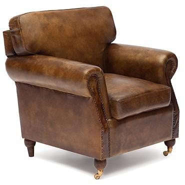 Кресло Secret De Maison «Бронко» (Bronco) 1192 из натуральной кожи (Античный тёмный) фото № 2