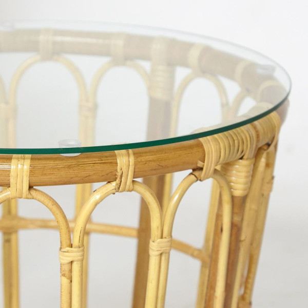 Комплект террасный «Akira» (2 кресла с подушкой + 1 столик) (Натуральный) фото № 9