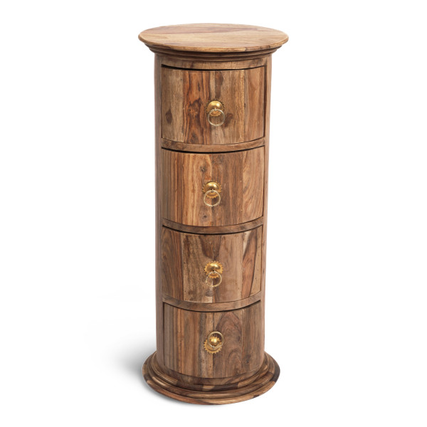 Тумба Бомбей - 0768 палисандр, 71хD28,5см, Natural tinted (натуральный тонированный) фото № 5