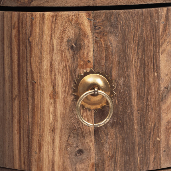 Тумба Бомбей - 0768 палисандр, 71хD28,5см, Natural tinted (натуральный тонированный) фото № 8