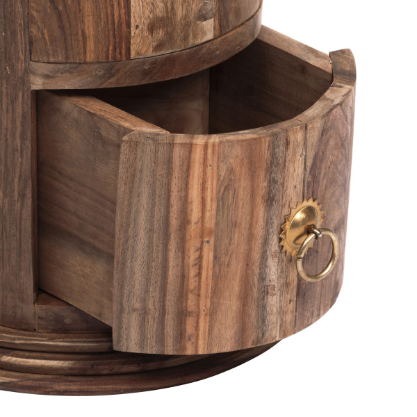 Тумба Бомбей - 0768 палисандр, 71хD28,5см, Natural tinted (натуральный тонированный) фото № 6