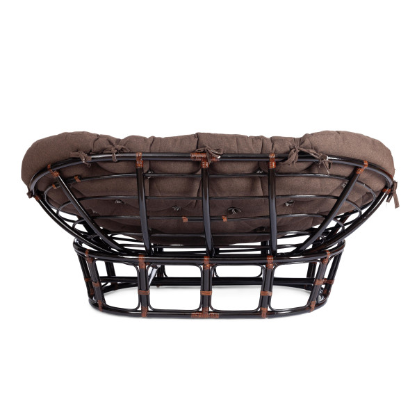 Диван MAMASAN/МАМАСАН 23/02 W /с подушкой/ подушка 182х119 см, 169х102х80 см, Antique brown (античный черно-коричневый), ткань, коричневый, 3М7 фото № 4