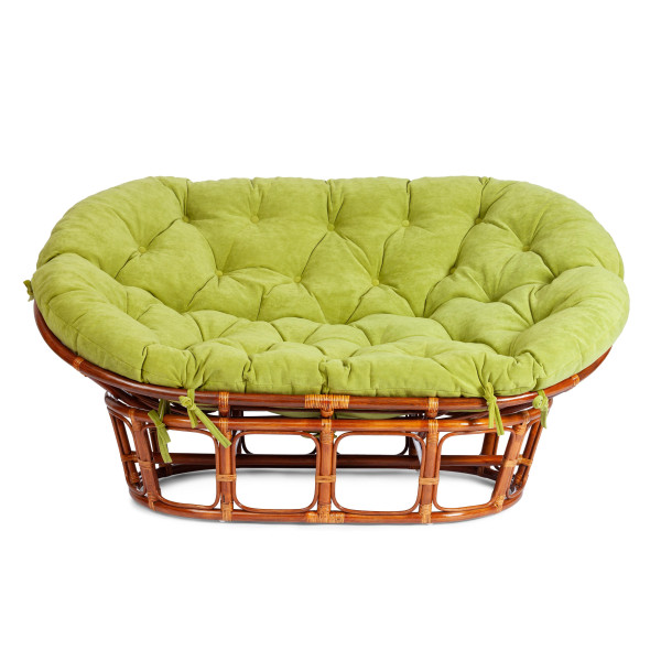 Диван MAMASAN/МАМАСАН 23/02 W /с подушкой/ подушка 182х119 см, 169х102х80 см, Cognac (коньяк), флок, олива, 23 фото № 3