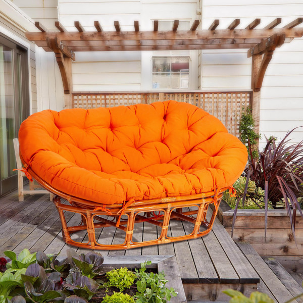 Диван MAMASAN/МАМАСАН 23/02 W /с подушкой/ подушка 182х119 см, 169х102х80 см, Honey (мед), ткань, оранжевый, С 23 фото № 16