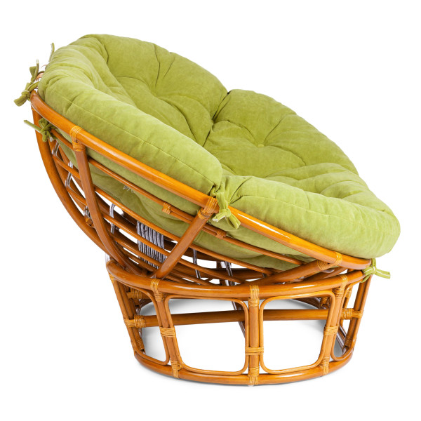 Диван MAMASAN/МАМАСАН 23/02 W /с подушкой/ подушка 182х119 см, 169х102х80 см, Pecan (орех), флок, олива, 23 фото № 2