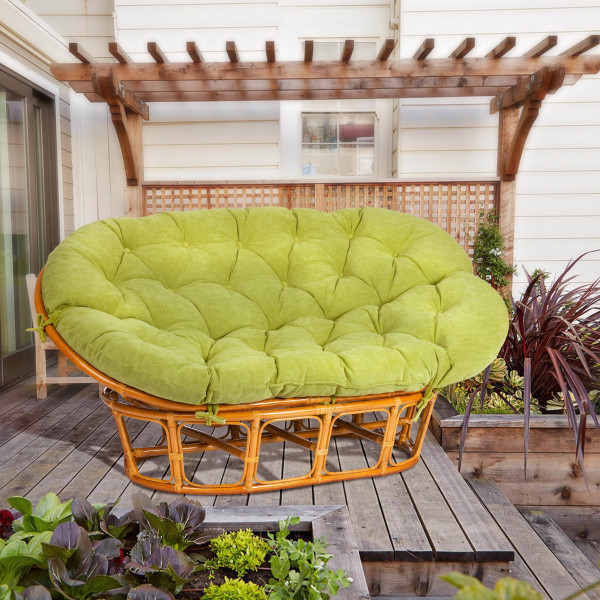 Диван MAMASAN/МАМАСАН 23/02 W /с подушкой/ подушка 182х119 см, 169х102х80 см, Pecan (орех), флок, олива, 23 фото № 16