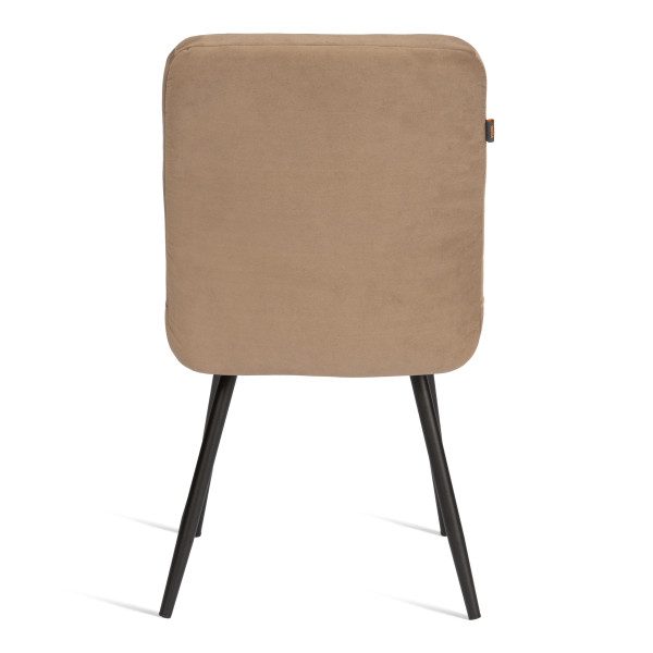 Стул обеденый Medeo разборный, велюр, 47х56х89, бежевый/черный, (Porsche 5) фото № 4