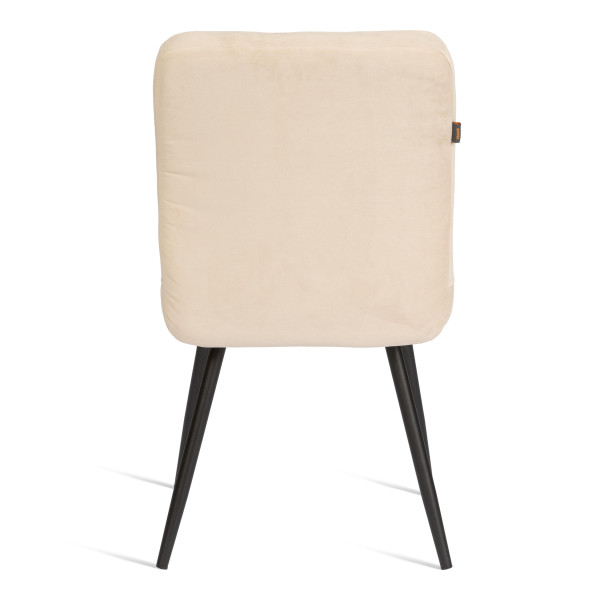 Стул обеденый Medeo разборный, велюр, 47х56х89, молочный/черный, (Porsche 2) фото № 4