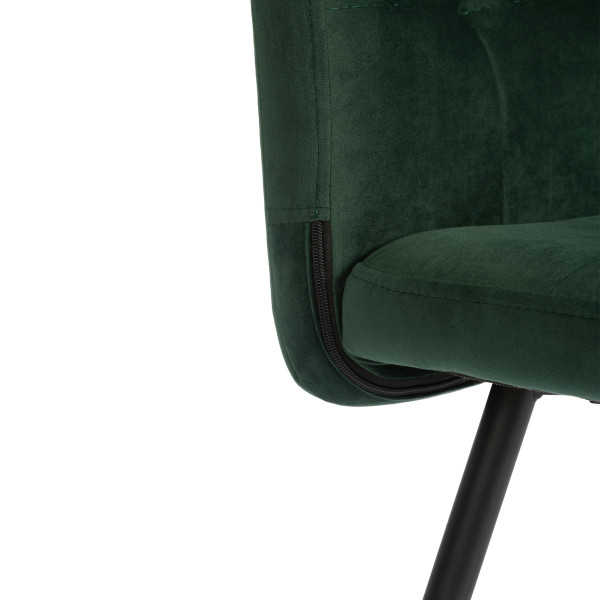 Стул обеденый Medeo разборный, велюр, 47х56х89, Deep Forest (изумруд) фото № 8