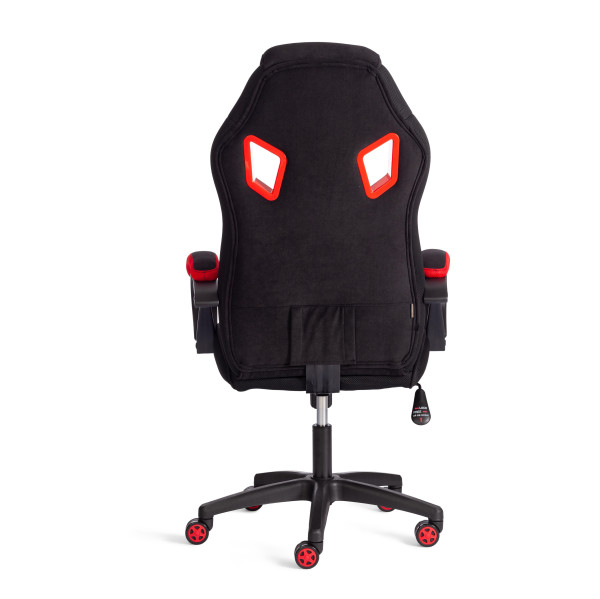 Кресло PILOT (24) флок/ткань, черный/черный/красный, 35/TW-08/TW-11 фото № 4