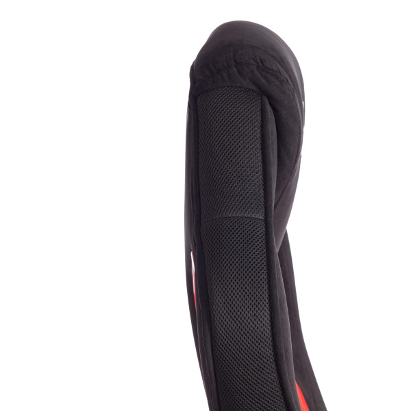 Кресло PILOT (24) флок/ткань, черный/черный/красный, 35/TW-08/TW-11 фото № 15