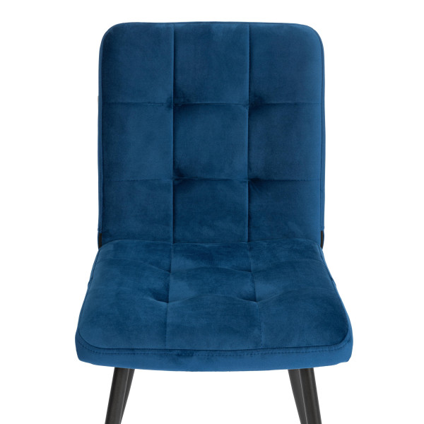 Стул обеденый Medeo разборный, велюр, 47х56х89, Blue (синий) фото № 6