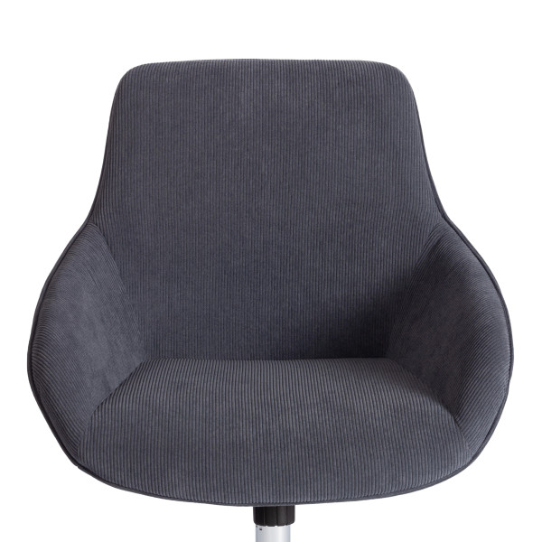 Кресло DUBLIN хром вельвет, графит фото № 6