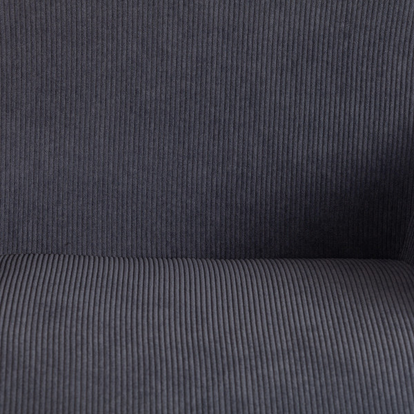 Кресло DUBLIN хром вельвет, графит фото № 7