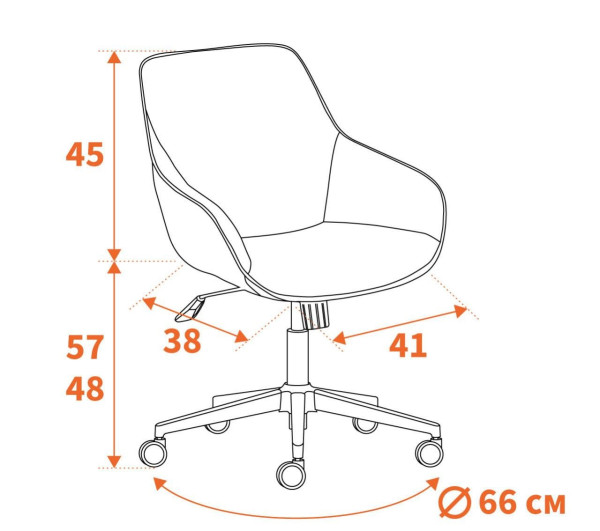 Кресло DUBLIN хром вельвет, графит фото № 12
