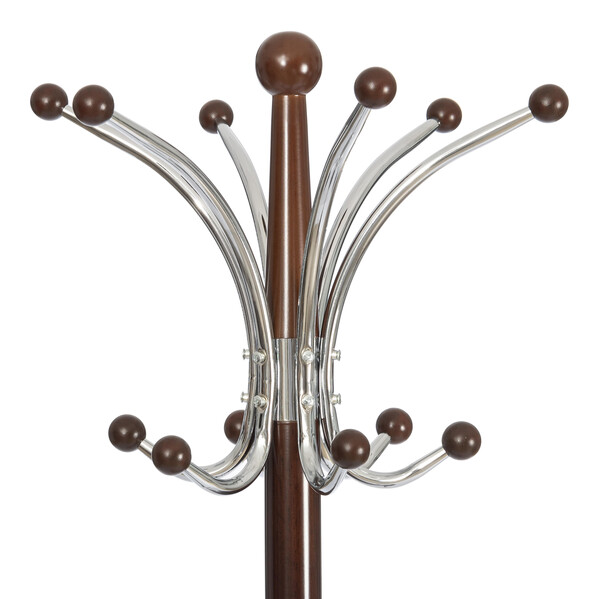 Вешалка Hanami (mod. GH-8617) дерево/хром/мрамор, 37 x 37 x 175 см, Black (Черный) / Walnut (Орех) фото № 4