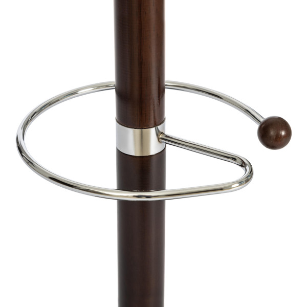 Вешалка Himawari (mod. GH-8014) дерево/хром/мрамор, 37 x 37 x 175 см, Black (Черный) / Walnut (Орех) фото № 3