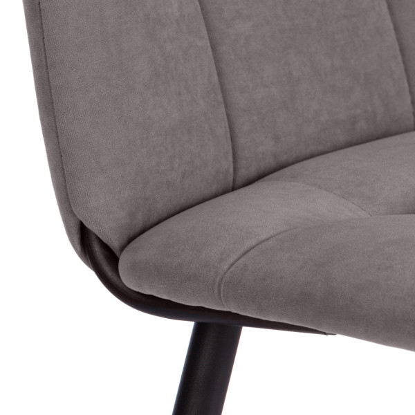 Стул обеденный Asti разборный, флок , 47х54х86, серый, 29 фото № 8