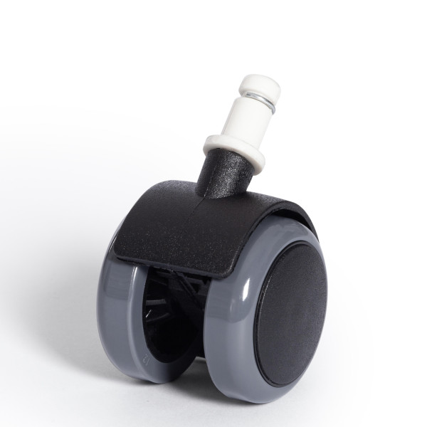 Набор роликов для металл крестовины, ПУ для паркета/ламината, 5 штук, D11 черный фото № 2