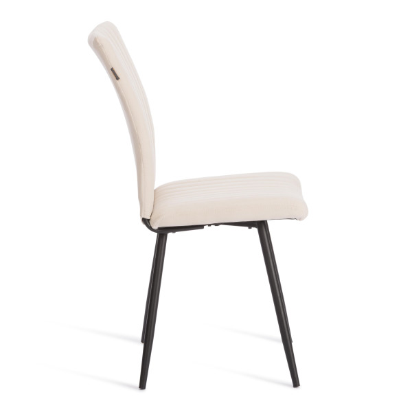 Стул обеденный Monte Carlo флок , 48х55х93, молочный/черный, 4 фото № 2