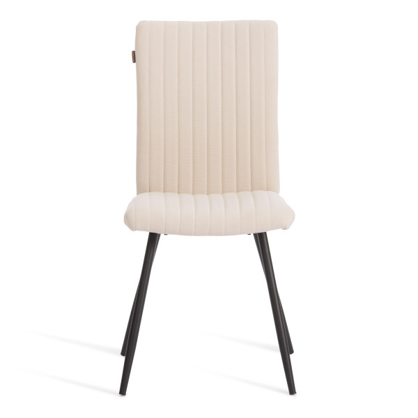 Стул обеденный Monte Carlo флок , 48х55х93, молочный/черный, 4 фото № 5