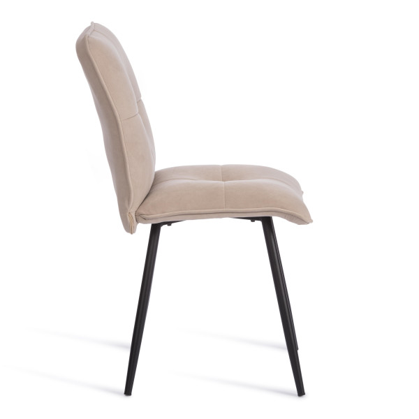 Стул обеденный Sweet флок , 46х55х88, бежевый/черный, 7 фото № 2