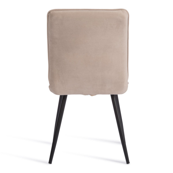 Стул обеденный Sweet флок , 46х55х88, бежевый/черный, 7 фото № 4