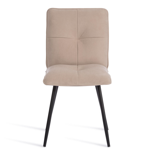 Стул обеденный Sweet флок , 46х55х88, бежевый/черный, 7 фото № 5