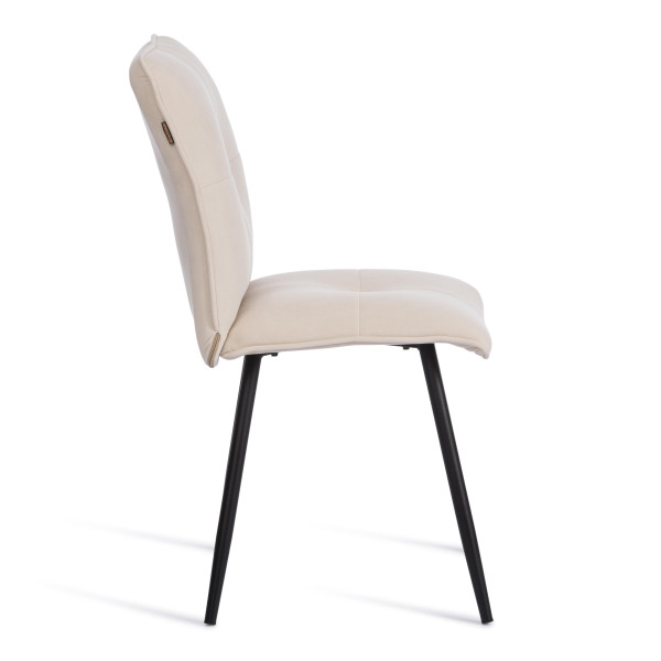 Стул обеденный Sweet флок , 46х55х88, молочный/черный, 4 фото № 2