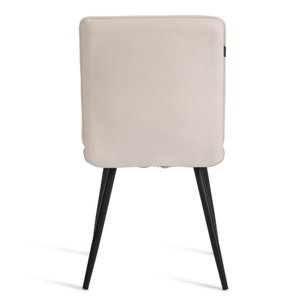 Стул обеденный Sweet флок , 46х55х88, молочный/черный, 4 фото № 4